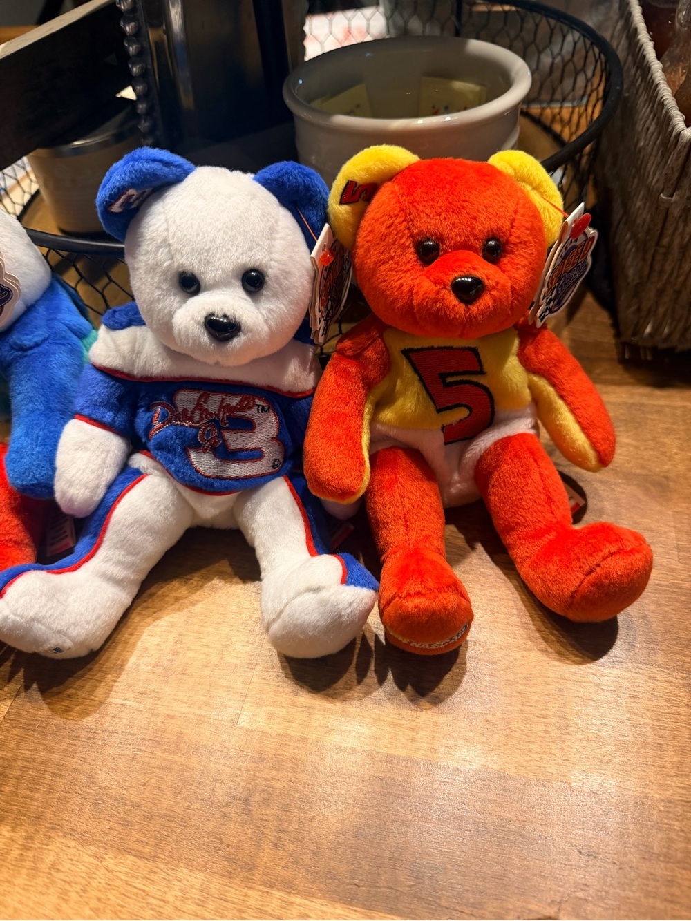 NASCAR TeamTy Bear Set of 4 Collector Bears. Dale Earnhardt Jr, Jeff Gordon